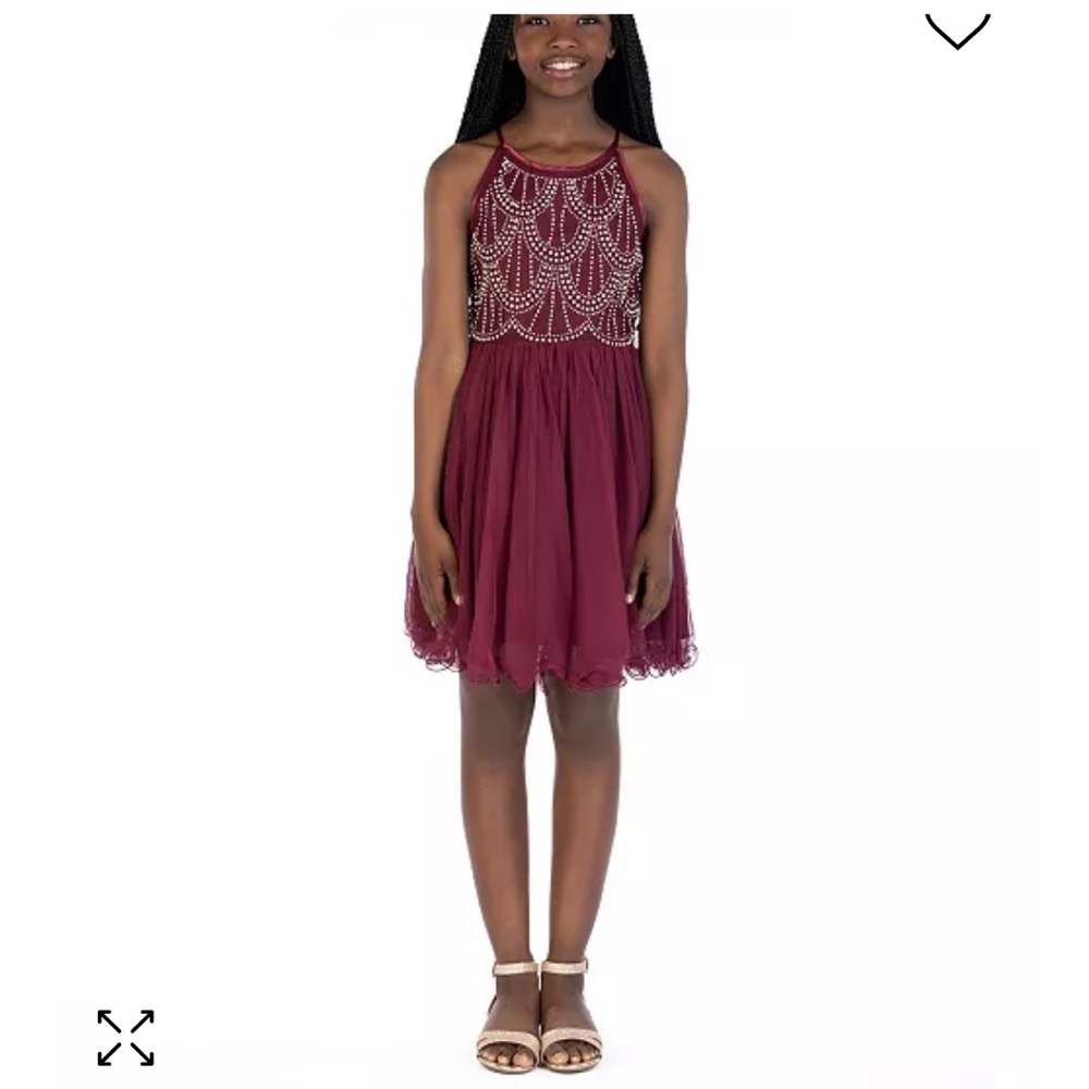 NWT Girls rhinestone special occasion dress